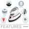 Ivation Travel Steam Iron, Dual Voltage Mini Portable Iron with Nonstick Soleplate, ETL Certified